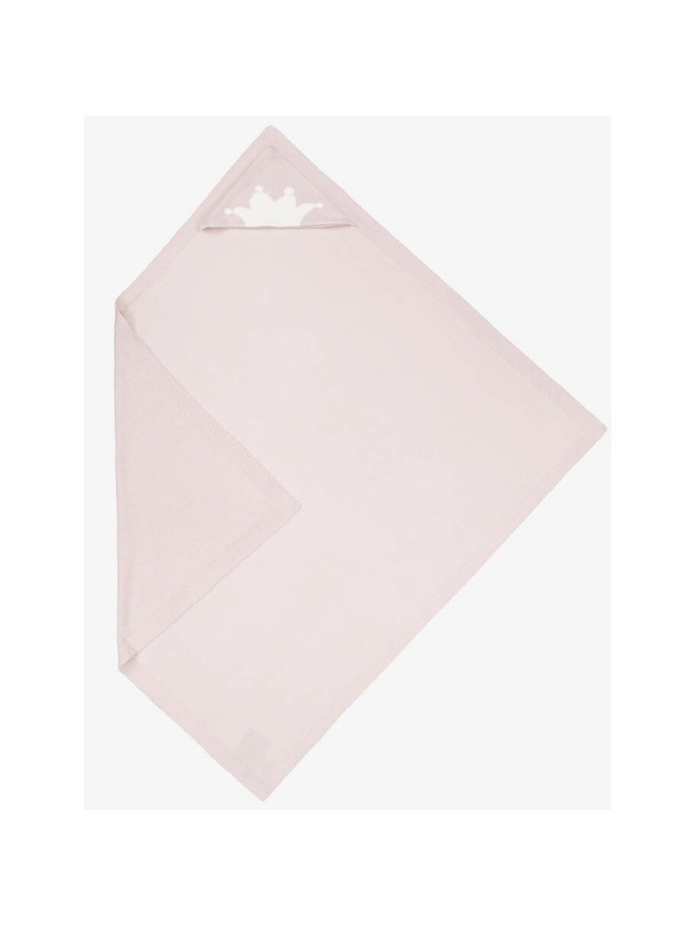 Marie Chantal ~  Knitted
Crown Baby Blanket In Pink
Cotton & Cashmere